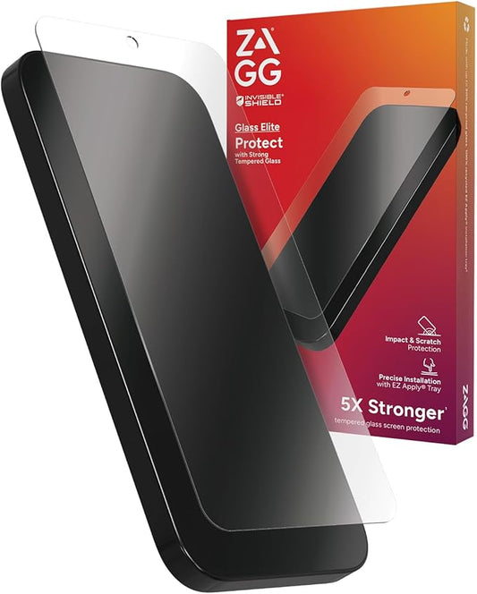 ZAGG InvisibleShield Glass Elite Samsung Galaxy S24+ Screen Protector - Ultra-Strong Aluminosilicate, Enhanced Scratch Resistance, Recycled Materials, EZ Apply, Fingerprint and Smudge Resistant