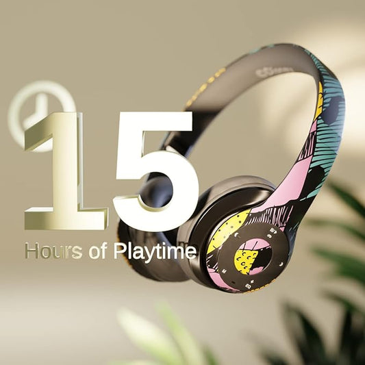 iJoy Disney Nightmare Before Christmas Sally Dress Bluetooth Headphones - Wireless Foldable Over-Ear Headset, Built-in Mic, Enchanting Sally & Friends Design, for Adults & Kids