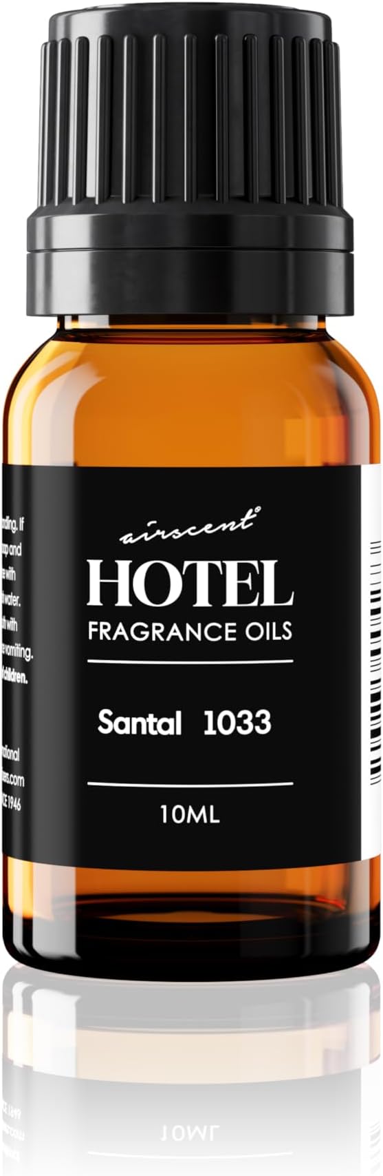 AirScent Santal Diffuser Oil No. 1033 - Santal-33 Inspired Perfume Dupe - Premium Fragrance Oil Blend for Ultrasonic and Waterless Diffusers and Crafting - 10 mL, 0.34 fl oz Glass Bottle with Dropper