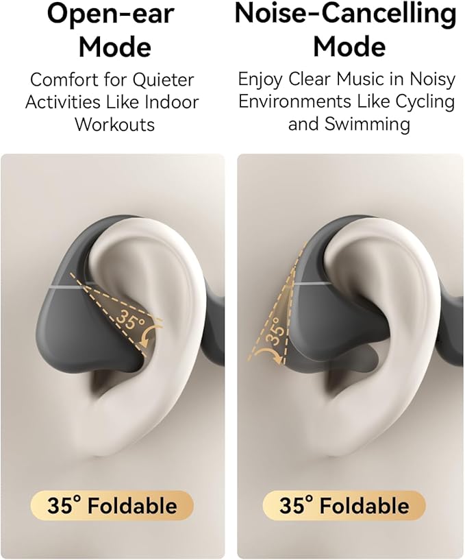 NANK Runner Diver2 Pro Swimming Headphones, IP69 Waterproof Bone Conduction Headphones Built-in Mic, Wireless Bluetooth 5.4 32GB Memory Underwater Swimming Earbuds for Surfing Cycling Sports