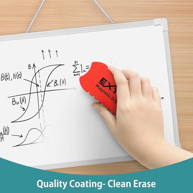 Dry Erase Board and Marker 11X14 Magnetic Mini White Boards, Double Sided Small White Boards Dry Erase Board with Lines Ruled and Blank for Kids