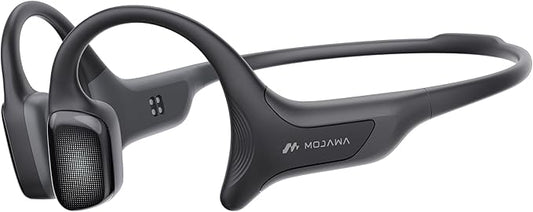 HaptiFit Terra Advanced Smart Sports Wearable, Open Ear Bluetooth Bone Conduction Headphones with Mic and 32GB MP3, Waterproof Wireless Earphones for Workouts, Swimming and Running, Black