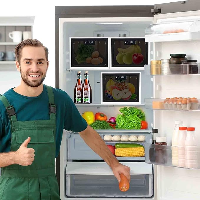 Medicine Lock Box for Safe Medication, Premium Material Lockable Storage Box Locking Organizer Bin with Combination Code for Fridge Food/Snacks/Phone/Tablet Jail/Home/Office Storage Lockers