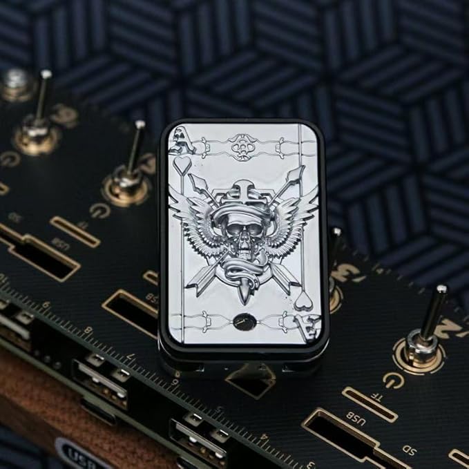 Metal Fidget Slider, Magnetic Fidgets for Adults, EDC Desk Toys for Stress Relief and Focus, for Men, Dad, Boyfriend – Anxiety and ADHD Tools. (Silver)