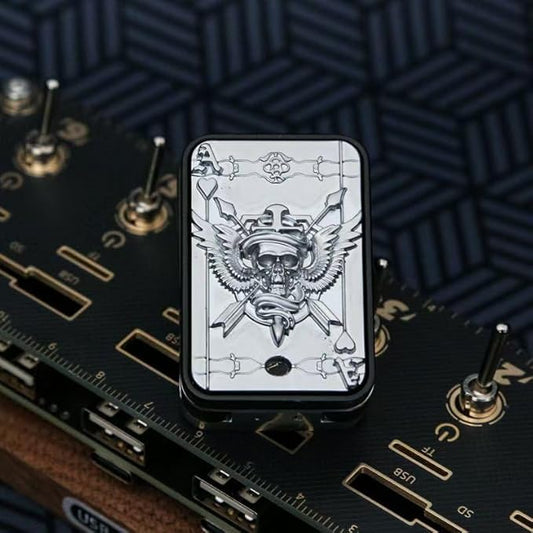 Metal Fidget Slider, Magnetic Fidgets for Adults, EDC Desk Toys for Stress Relief and Focus, for Men, Dad, Boyfriend – Anxiety and ADHD Tools. (Silver)