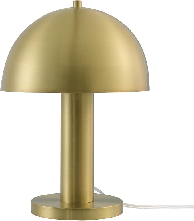 GLOBE Novogratz x Electric 65856 Olivia 12" Table Lamp, Matte Brass