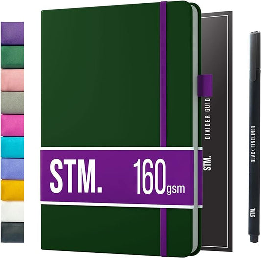 Bullet Dotted Journal Dot Grid Notebook | B5 Daily Journaling Notebooks for Personal Writing, Work, Women | 160gsm Thick Paper, Hard cover, Lay Flat Binding | B5 < 8.5 x 11 Cuaderno Libretas de apuntes