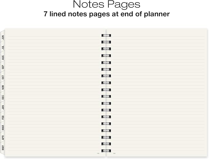 Global Printed Products Essential 7"x9" Monthly & Weekly 2025-2026 Planner - (7" x 9" - June 2025 Through July 2026)