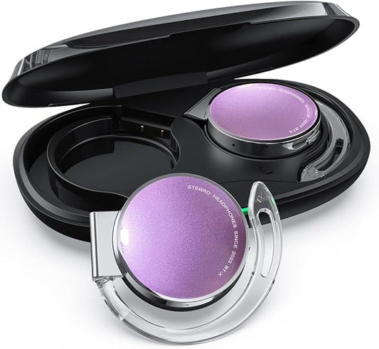 Earhook Bluetooth 5.3 Headphones Open Buds Wireless Earbuds Over Ear Hooks Bluetooth Headphones with Microphone Clip on Bluetooth Earphones On Ear Headphones with Earhooks