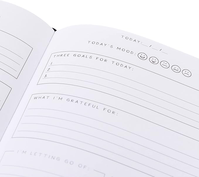 Graphique Self Care Journal | Manifest Design | Affirmations, Goals, Reflections | Guided Notebook with Prompts | Daily Mindfulness Planner | Gift for Women | 256 Pages | 6” x 8”