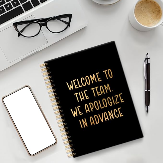 Welcome to The Best Team 160 Blank Pages Spiral Notebook, New Job Gifts for Employee, Dream Team Gifts for Colleagues, New Employee Welcome Gifts, New Beginning Gifts for Coworker Colleagues