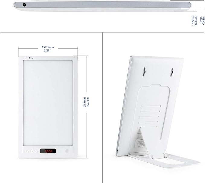 Light Therapy Sunrise Wake-up lamp APP Control Light Alarm Clock UV-Free 3 Color 12000lux Full Spectrum Sun lamp Restorative Strength, Focusing Attention