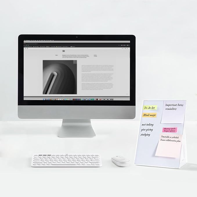 Magnetic Dry Erase Board White Board, 11.8'' x 8.3'', Small Stand-Up or Hangable Desktop Dry Erase White Board, Mini Dry Erase Whiteboard Easel for Desk with Two Markers and Four Magnets