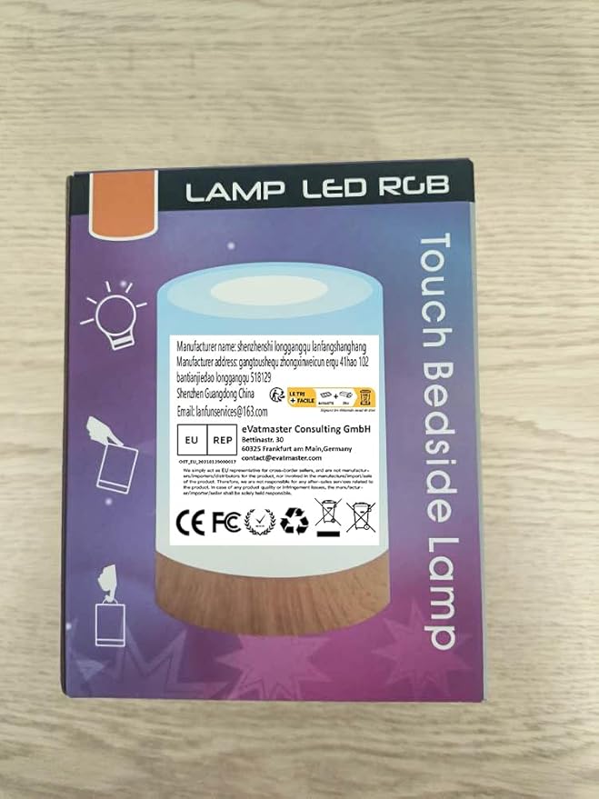 Night Light, Dimmable Touch Lamp for Bedroom Living Room Baby Nursery, Portable Table Bedside Lamp with Rechargeable Internal Battery Night Lamp Warm White Light & Color Changing RGB