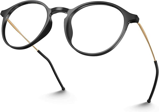 VISOONE Round Lightweight Blue Light Blocking Glasses Women Men Fashion Cute Thin Eyewear Niko