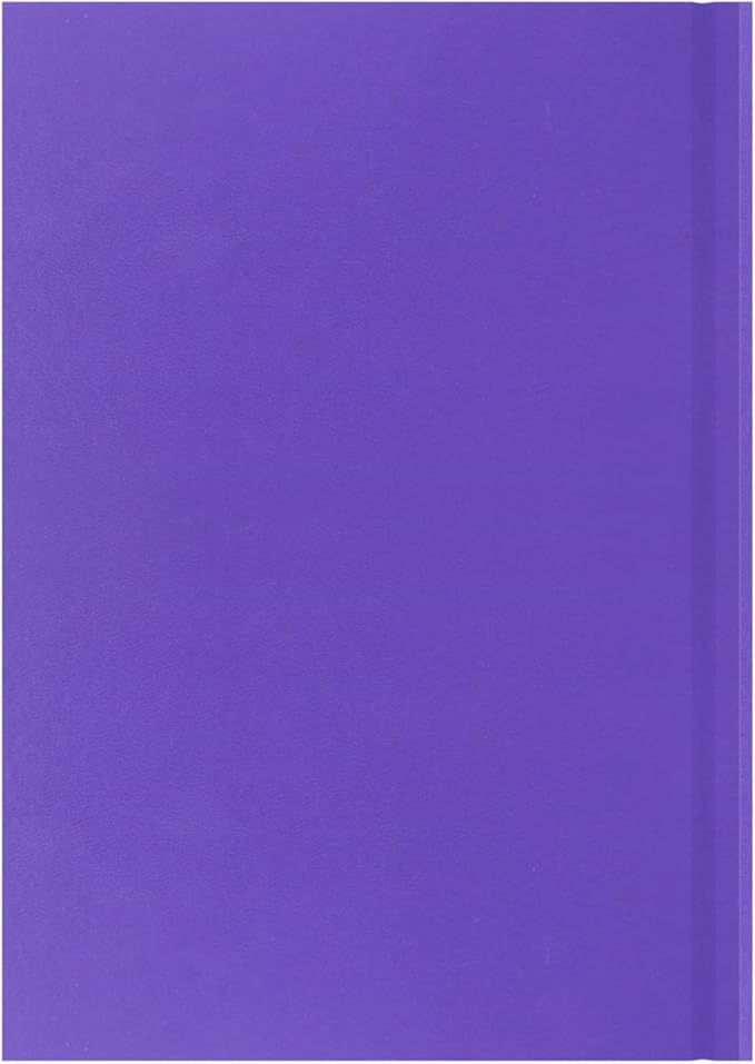 Collins 'Essentials' 12 Month Mid/Academic Year Planner, July 2025-July 2026 - ESSA51M.55-2526 -Day-to-Page Appointments Diary, A5 Hard Cover, Purple