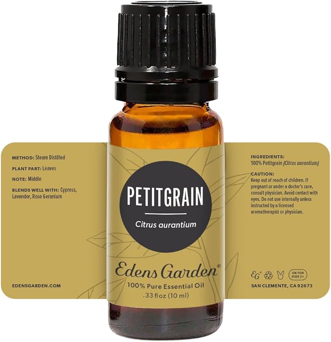 Edens Garden Petitgrain Essential Oil- 100% Pure Premium Grade, Undiluted, Natural, Therapeutic, Aromatherapy, The Best for Diffuser, Skin, Face, Humidifiers 10 ml (.33 fl oz)