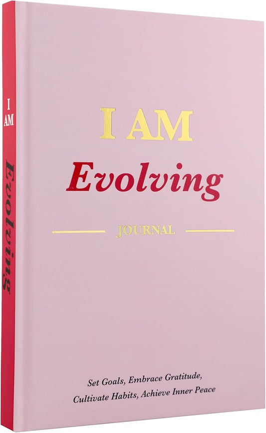 I AM Evolving Journal: Set Goals, Embrace Gratitude, Cultivate Habits, Achieve Inner Peace | Undated Gratitude Journal for Personal Development, Mindfulness, & Daily Reflection. (Misty Rose)