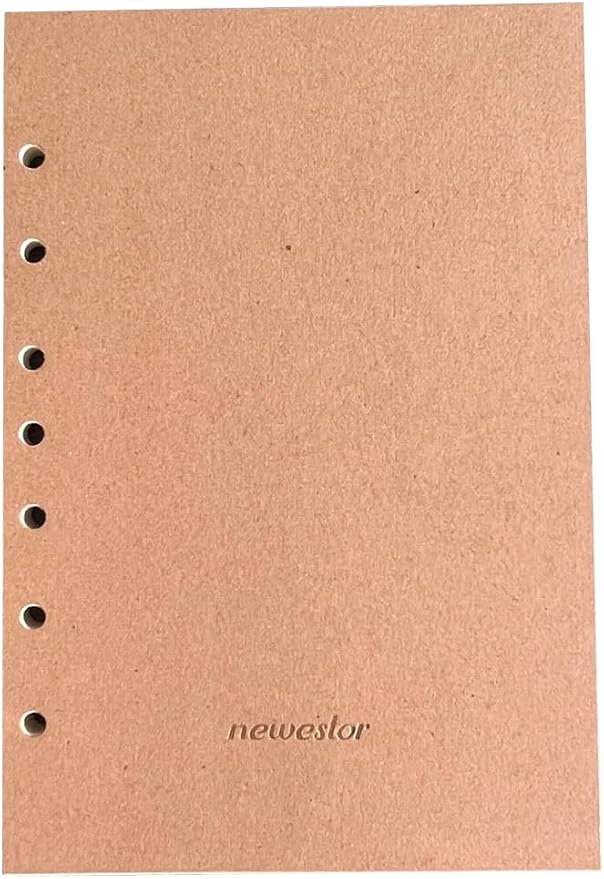 Dotted Filler Paper Pack of 100 Sheets, 7 Hole Punched Planner Refills 5 1/2 x 8 1/2 Inches, Fit 3 or 7 Ring Mini Binders