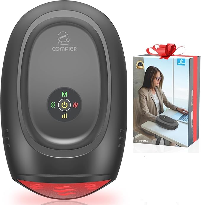 COMFIER Hand Massager with Heat and Compression, Cordless Hand Massager for Arthritis and Carpal Tunnel, Wrist, Finger Massage, Gifts for Mom, Dads, Women and Men (Black)