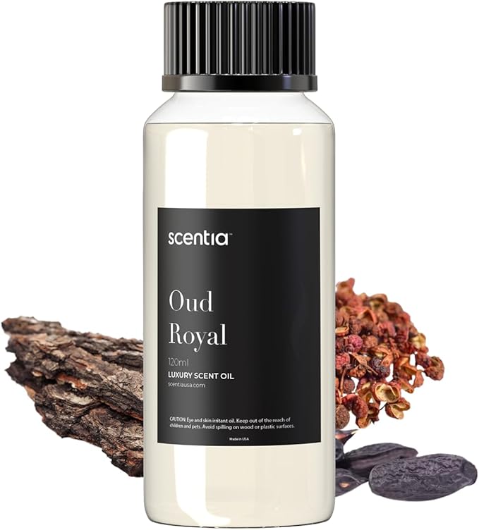 Oud Royal Hotel Diffuser Oil 120 ml | Oud Royal for Scent Diffuser | Luxurious Aroma, Niche Scent, Cardamom, Rosewood & Oud | 120ml Aromatherapy Fragrance