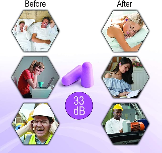 MOLDEX Ultra Soft Foam Earplugs 20 Pairs Comfortable Earplugs for Sleeping Noise Cancelling Snoring Work Travel Sleeping Studying Shooting Concerts 33db Highest NRR – Made in USA