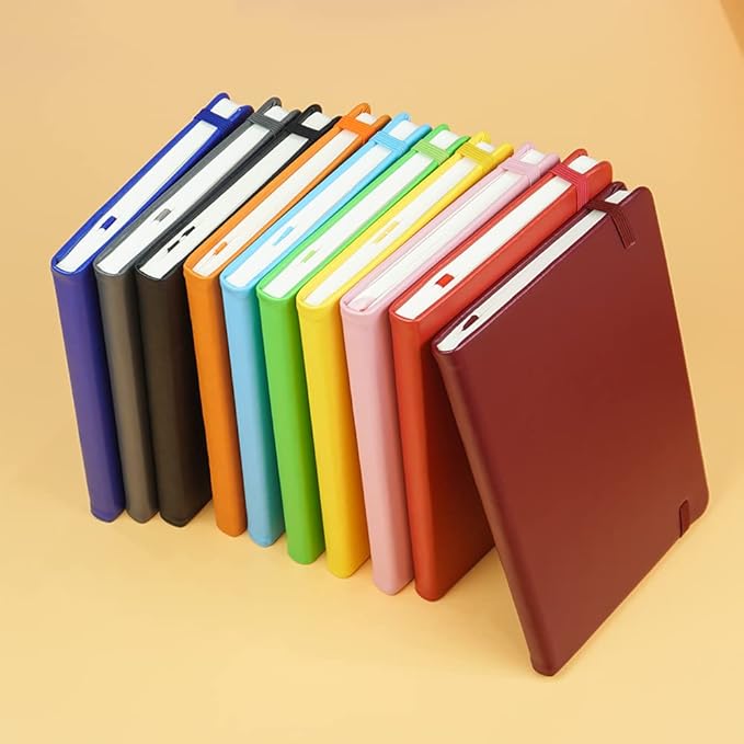 JOYEUX Blank Journal Notebook, A5, 160 Pages 100 Gsm Thick Sketch Books Hardcover Journal for Writing, 5.7 inches x 8 inches Notebooks for Work (Yellow)