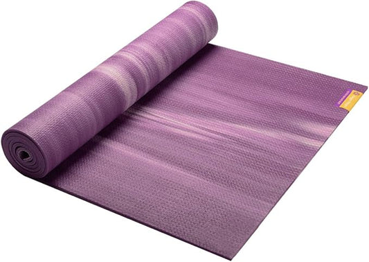 Hugger Mugger Nature Ultra Yoga Mat - Unique Variegated Design, Extra Cushion, Durable, Sticky and Grippy, Stable Non-Slip Surface, Lightweight