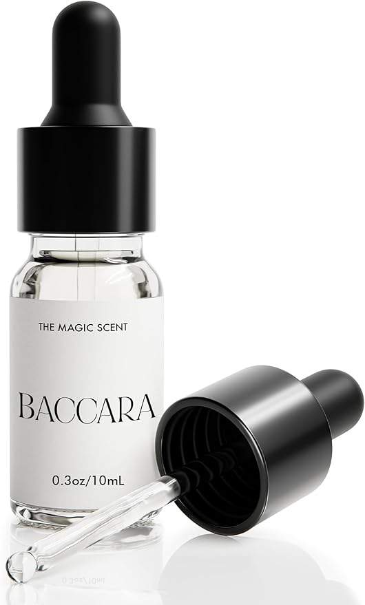 Baccara Diffuser Oil - Hotel & Home Luxury Scents Inspired by Baccarat Rouge - Diffuser Oil Scents for Home Designed for Use in All Diffusers - 0.3 fl oz, 10 mL
