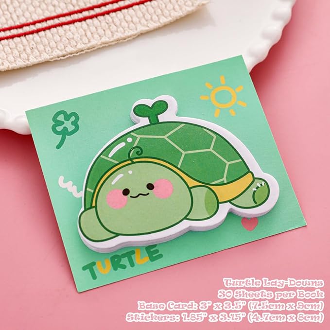 6 Pads Cute Fun Animal Reusable Sticky Notes for Students Teachers Bible