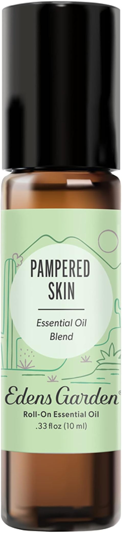 Edens Garden Pampered Skin Essential Oil Roll-On Blend- 100% Pure Premium Grade, Natural, Therapeutic, Aromatherapy, Kid & Skin Safe, The Best for Body, Face, Wellness Pre-Diluted 10 ml (.33 fl oz)