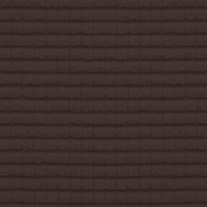 Easy-Going Stretch Individual Loveseat Couch Cushion Cover Sofa Cushion Furniture Protector Sofa slipcover Soft Flexibility with Elastic Bottom (2-Piece Loveseat Cushion Cover, Chocolate)