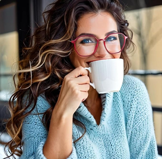 VISOONE Lightweight TR90 Blue Light Blocking Glasses Frame with Anti Glare Eye Protection for Women and Men RANE