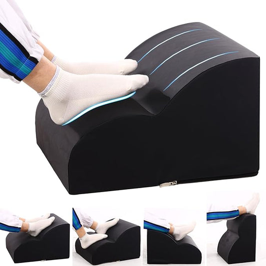 Foot Rest for Under Desk at Work.Multifunctional 3-Tier Foot Stool,With waterproof leather Footrest.For Under Desk,Office Chair Gaming Chair & Sofa,Leg Elevation Pillow,supports Posture-Black