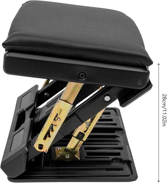 Adjustable Foot Rest for Under Desk, 4 Level Height and Angle Adjustment Leg Rest, Max Load 176lbs Soft Foot Rest Pad, Ergonomic Foldable Footrest with Detachable Cushion for Office, Home