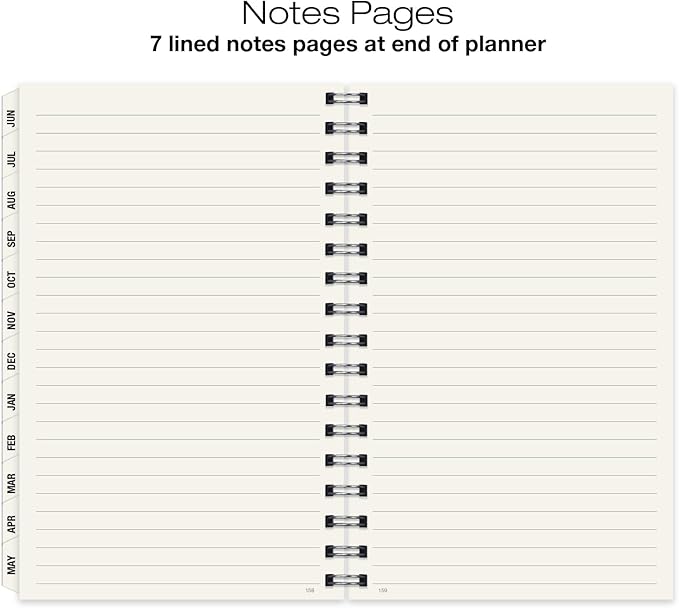 Global Printed Products Essential 5"x8" Monthly & Weekly 2025-2026 Planner - (5" x 8" - June 2025 Through July 2026)