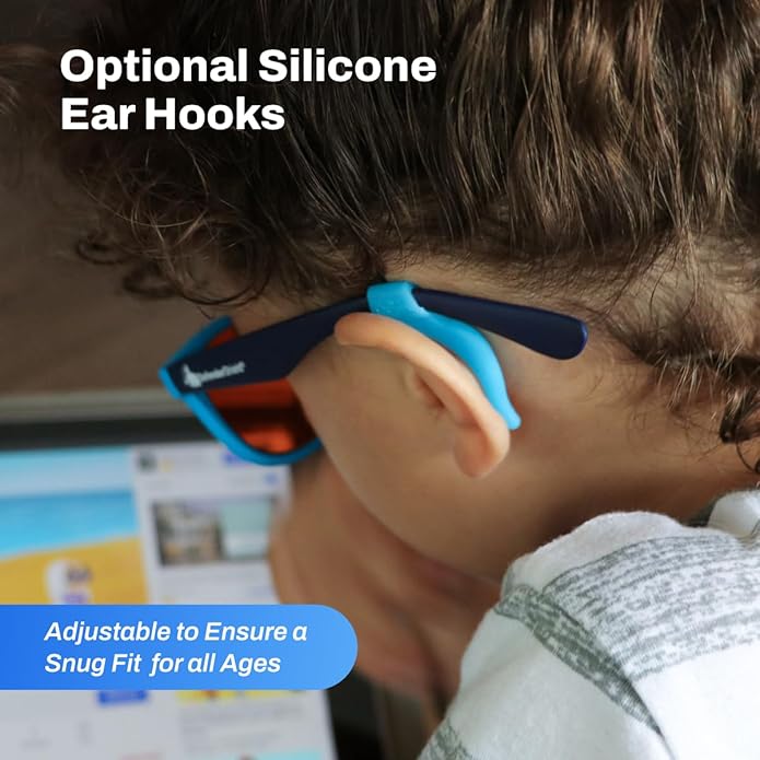 DefenderShield Kids Blue Light Blocking Glasses for Computer, Mobile, Video Games, Gaming