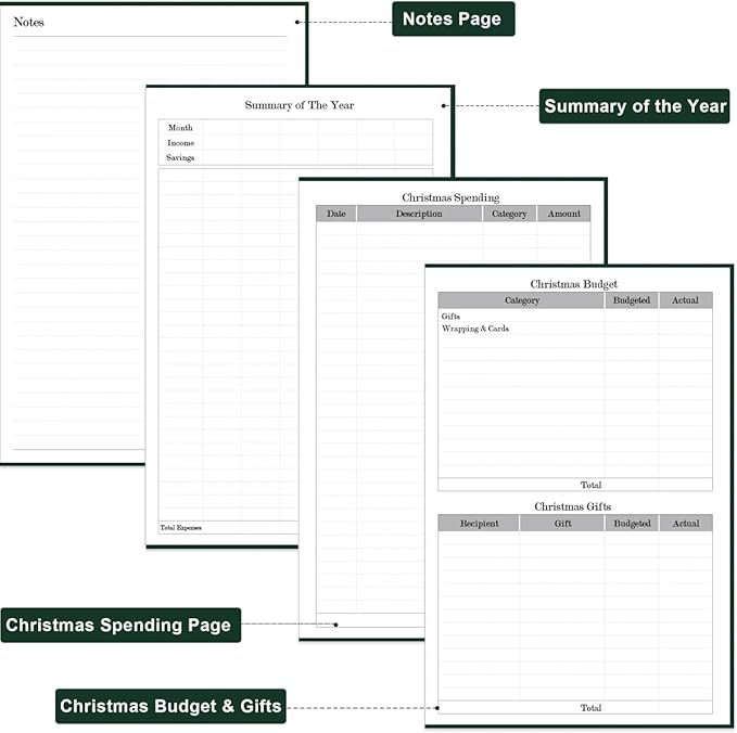 2025-2026 Daily & Monthly Planner - 2025 2026 Academic Year Planner One Page Per Day from July 2025 to June 2026, Hourly Appointment Book Perfect Organizer Daily Life, Fabric Cover, 5.8'' x 8.3'', Green
