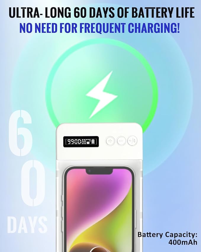 Portable Phone Lock Box with Timer 99 Hours for iPhone & Android, for College Students, Fitness, ADHD, Self-Control, 60 Days Battery, Focus, Gifts for Student Graduation, College Essentials