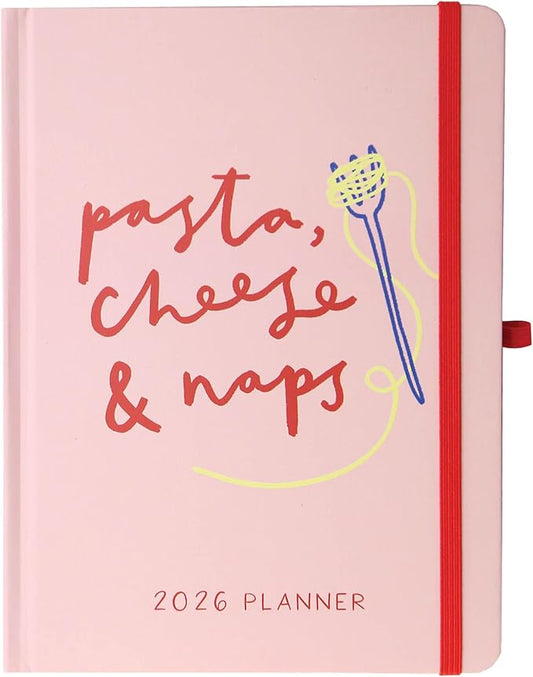 July 2025 – Dec. 2026 Planner by Graphique, Weekly and Monthly Planner, 18 Months Calendar, Hardcover, Pasta, 6” x 8”
