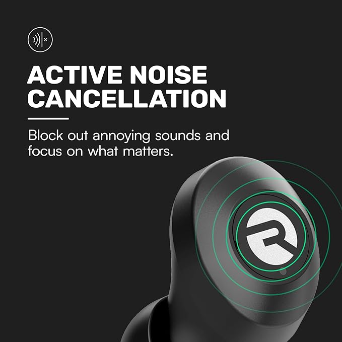 Raycon Everyday Earbuds Classic Bluetooth Wireless with Microphone - Stereo Sound, Active Noise Canceling, in-Ear Bluetooth Headset True Wireless Earbuds 32 Hours Playtime (Purple)