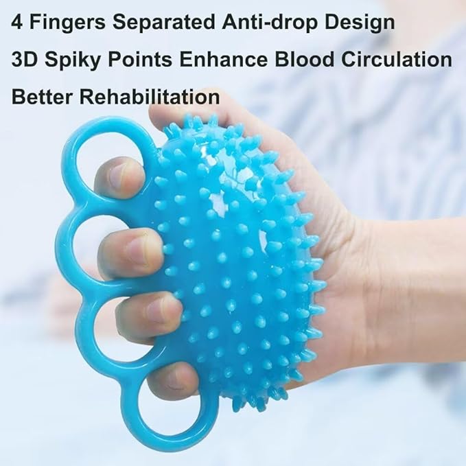 Hand Exerciser Ball, Finger Strengthener, Hand Grip Stress Balls for Adults, Hand Massager for Therapy Arthritis and Carpal Tunnel, Stress Relief, Set of 2