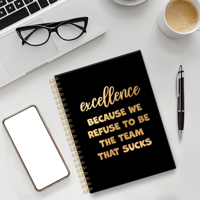 Excellence 160 Blank Pages Spiral Notebook, Dream Team Gifts for Colleagues, Team Appreciation Gifts, Team Member Gifts, Teamwork Gifts for Staff, Appreciation Gifts for Coworker Colleagues