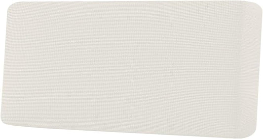 H.VERSAILTEX Super Stretch Individual Seat Cushion Covers Sofa Covers Couch Cushion Covers Slipcover Sets Thick Jacquard Textured Twill Fabric (1 Piece Sofa Cushion Cover, Porcelain)