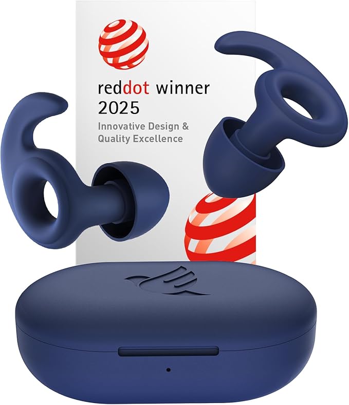 Welove Ultra-Comfy Ear Plugs with First-Ever UV Sanitizer—Reusable Earplugs for Sleep, Focus, Travel, and Noise Sensitivity |Hearing Protection |Customizable Fit | 18dB NRR Noise Reduction