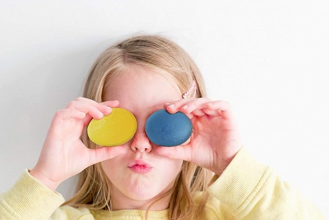 The Friendly Swede Stress Balls for Adults - 3 Squeeze Balls for Hand Therapy, Stress Relief & Strength; 3 Resistance Levels