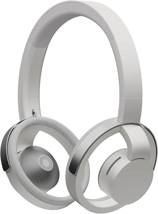 nwm ONE Wireless Open-Ear Headphones | Prevents Sound Leakage with PSZ Technology (Bone Conduction Alternative) | Bluetooth 5.3 | Multipoint | 20-Hour Battery Life with Microphone | Light Gray