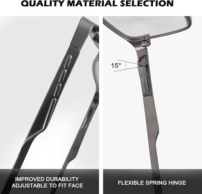 YIMI Blue Light Blocking Glasses Gaming Computer Eyeglasses for Women and Men Anti Glare UV Protection Spring Hinge Eyewear