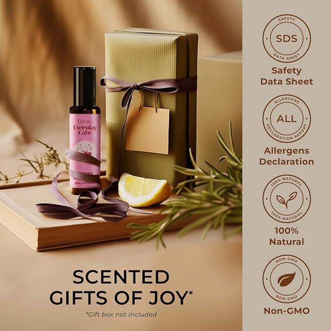 Gya Labs Bedtime Essential Oil Roll on - 100% Pure Natural Oil Roller for Restful Nights, Blend of Calming Chamomile, Sweet Orange & Cedarwood, Relaxing Aromatherapy, Travel Size (0.34 Fl Oz)