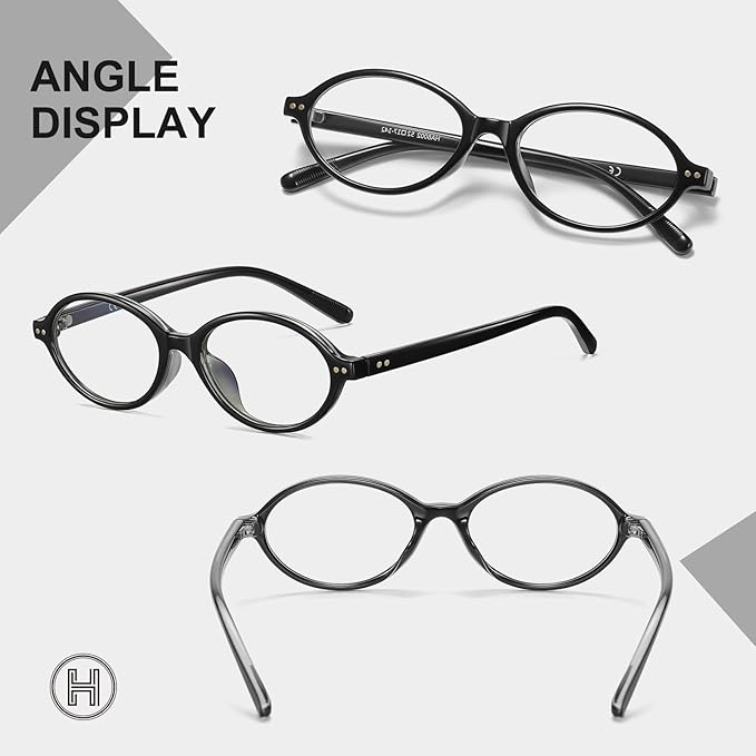 HAOLOTA Blue Light Blocking Glasses Women, Trendy Round Anti Eyestrain UV Glare TV Phone Computer Gaming Eyeglasses